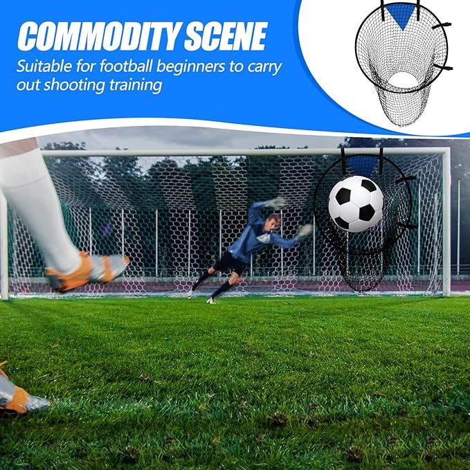 Lenwen Soccer Training Net Corner Soccer Train Goal