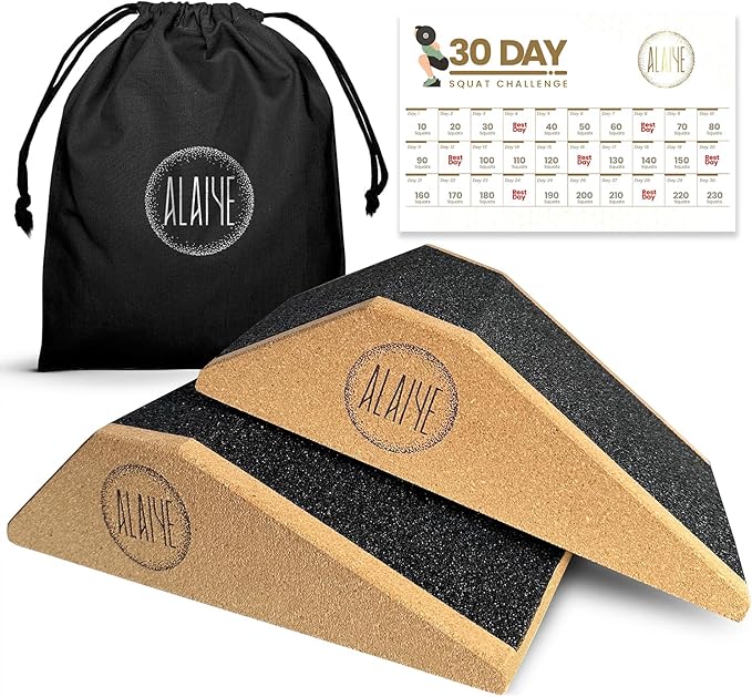 Squat Wedge Blocks (Set of 2) Γ’β¬β Non-Slip