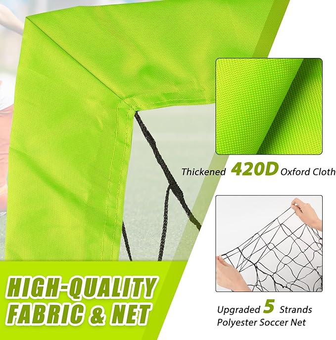 KTRIO Soccer Goal Soccer Net 6x4 ft