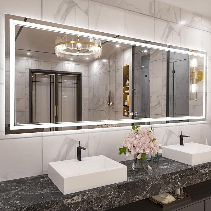 Keonjinn LED Bathroom Mirror 84 x 32 Inch