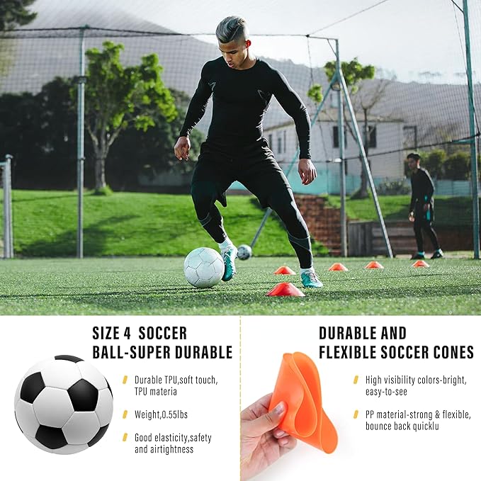 Kids Soccer Goals for Backyard Set of 2