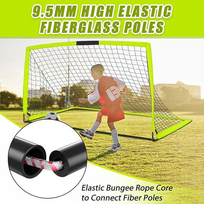 KTRIO Soccer Goal Soccer Net 6x4 ft
