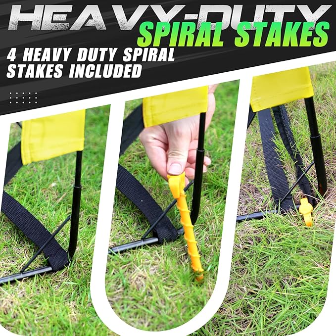 Kids Soccer Goals for Backyard 5×3, 6×4, 6×4, 9×5FT 9×5FT 2 2 Pieces