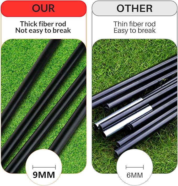 WEKEFON Soccer Goals 2 - 3.6'x2.7' Portable