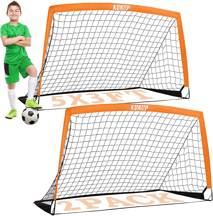 Kids Soccer Goals for Backyard 5×3, 6×4, 6×4, 9×5FT 9×5FT 2 2 Pieces