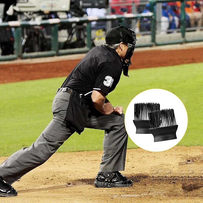 KALIONE 2 Pcs Umpire Brush 4.9 X 4.6 Inch)