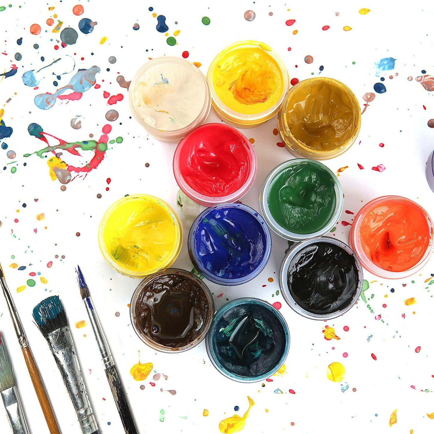 SATINIOR 6 Pack 3 oz Plastic Jars Containers with Lids Wide-mouth Refillable Leakproof Reusable Round Empty Jars for Travel Cosmetic Dry Food Spice Candy Cookie Home Kitchen Organizing (Clear)