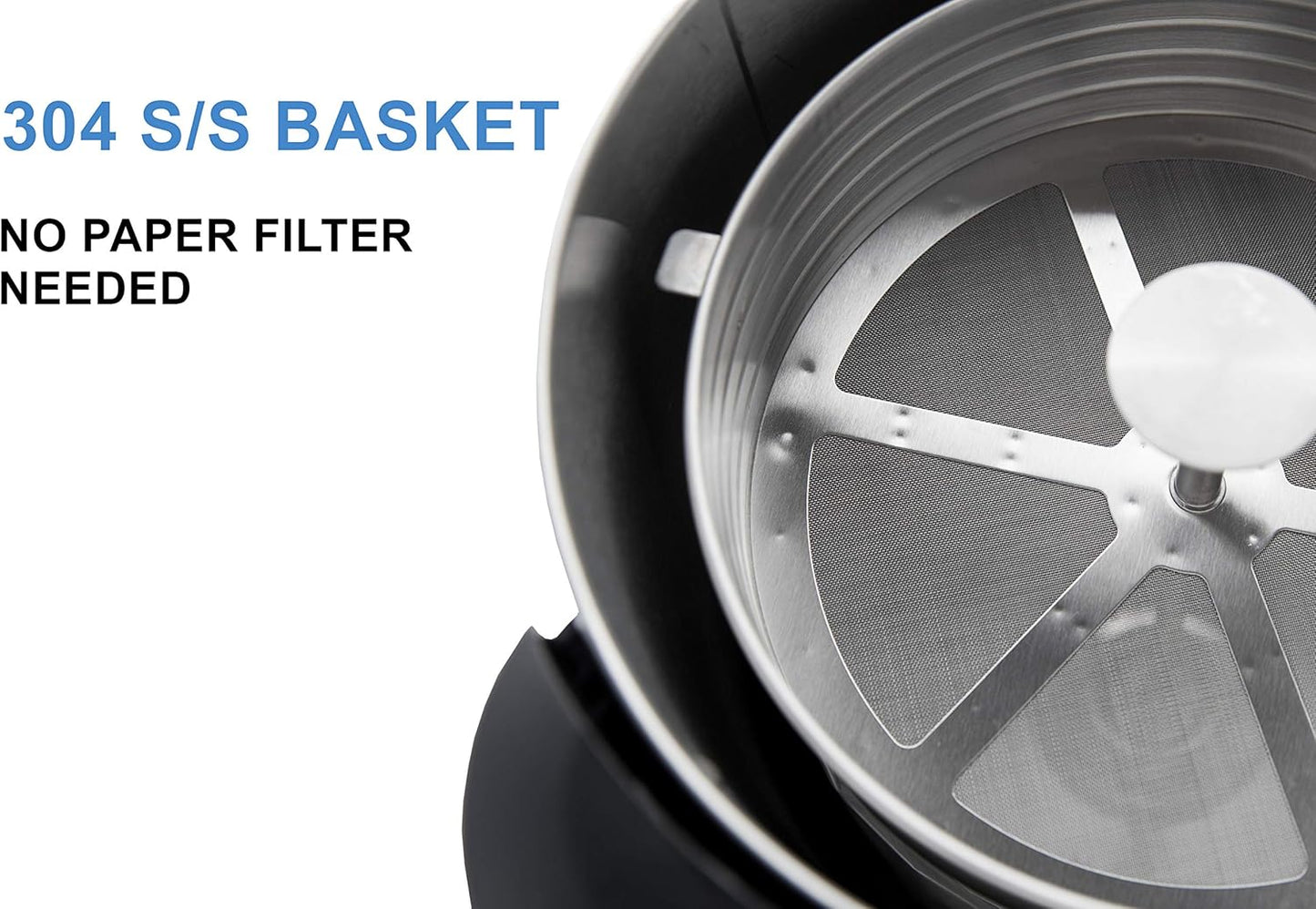 SYBO SR-CP-50B Commercial Grade Stainless Steel Percolate Coffee Maker Hot Water Urn for Catering, 50-Cup 8 L, Metallic