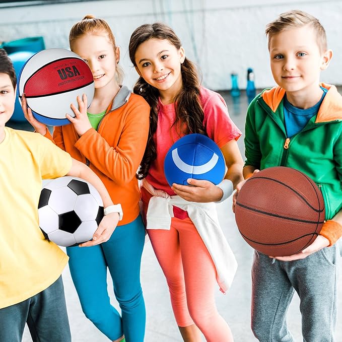 Lenwen 6 Pcs Sport Balls Set for Kids Teens