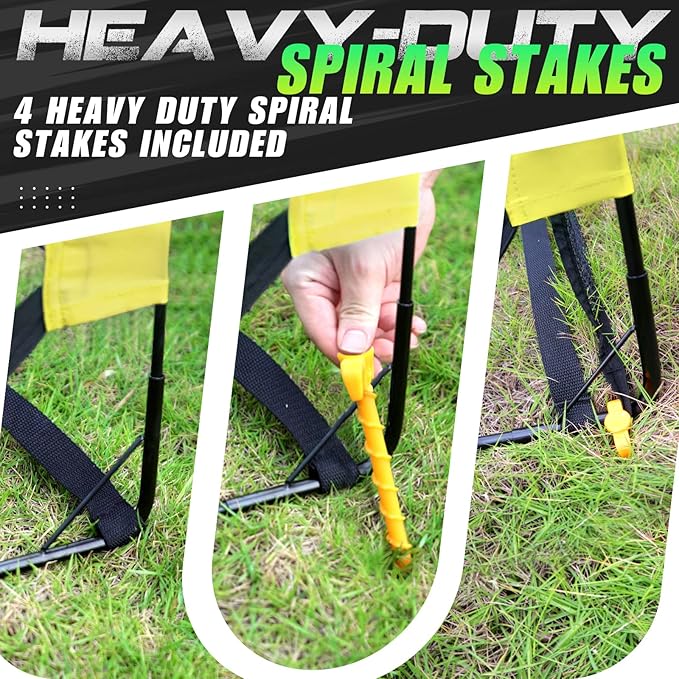 Kids Soccer Goals for Backyard 5×3, 6×4, 6×4, 9×5FT 9×5FT 2 2 Pieces