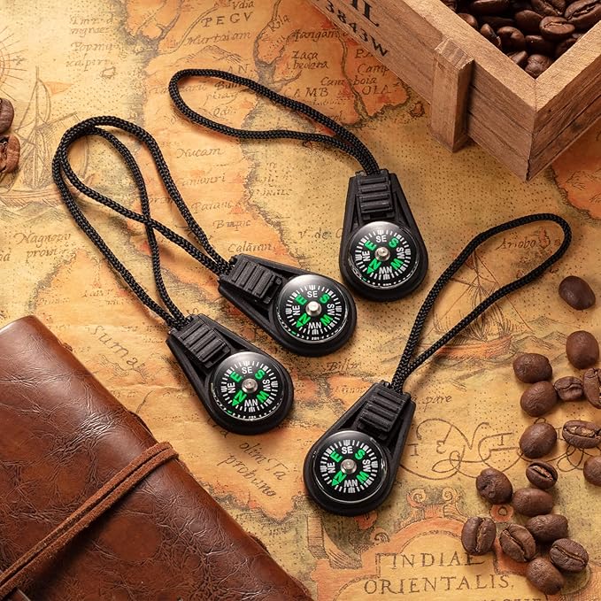 Kanayu 300 Pcs Mini Survival Compass Outdoor Camping