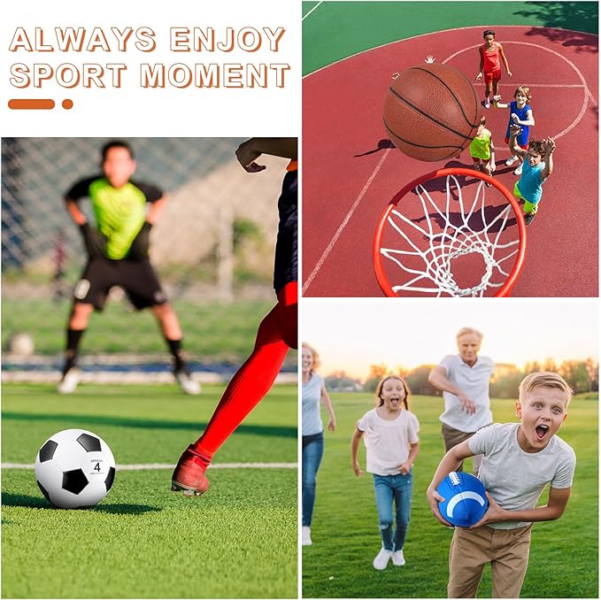 Lenwen 6 Pcs Sport Balls Set for Kids Teens
