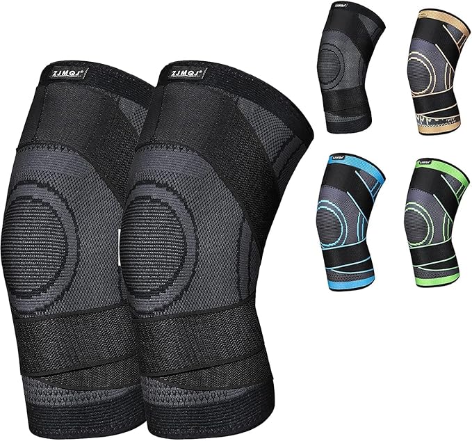Knee Sleeve, knee Support for women and men with Removable Adjustable Straps, Premium Knee Compression Sleeve and Knee Brace for Arthritis Pain, Running, Cross Training