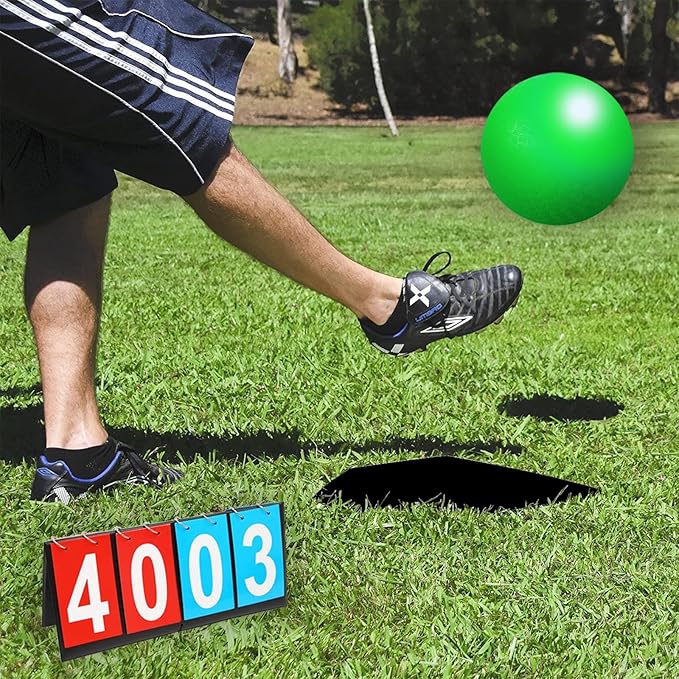 Kickball Set with Bases and Ball - 8.5" Kickball 12" Pump 14" Scoreboard