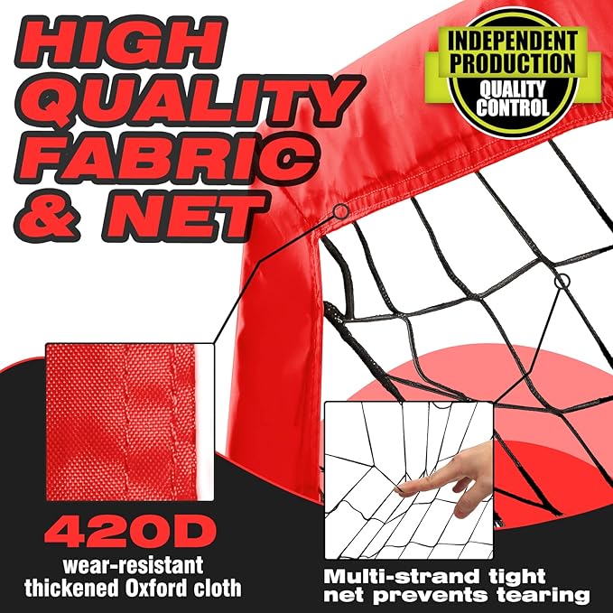 Kids Soccer Goals for Backyard 5×3, 6×4, 6×4, 9×5FT 9×5FT 2 2 Pieces