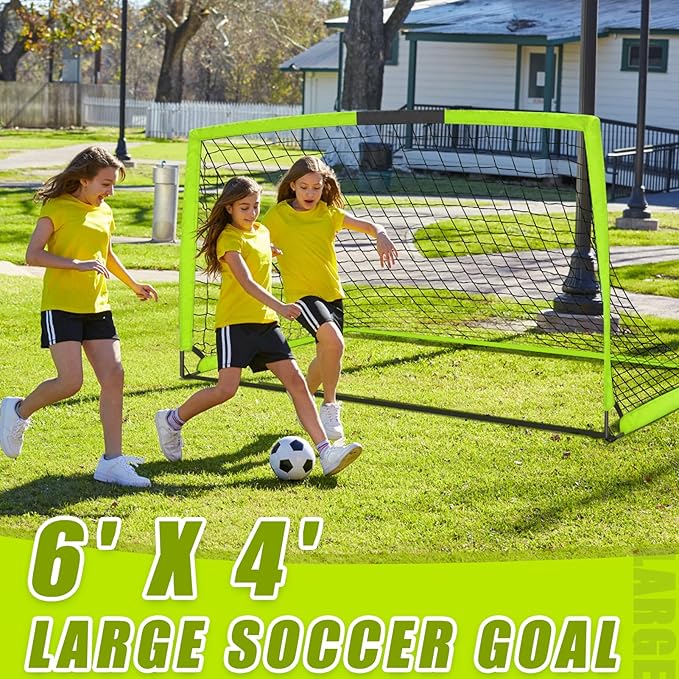 KTRIO Soccer Goal Soccer Net 6x4 ft