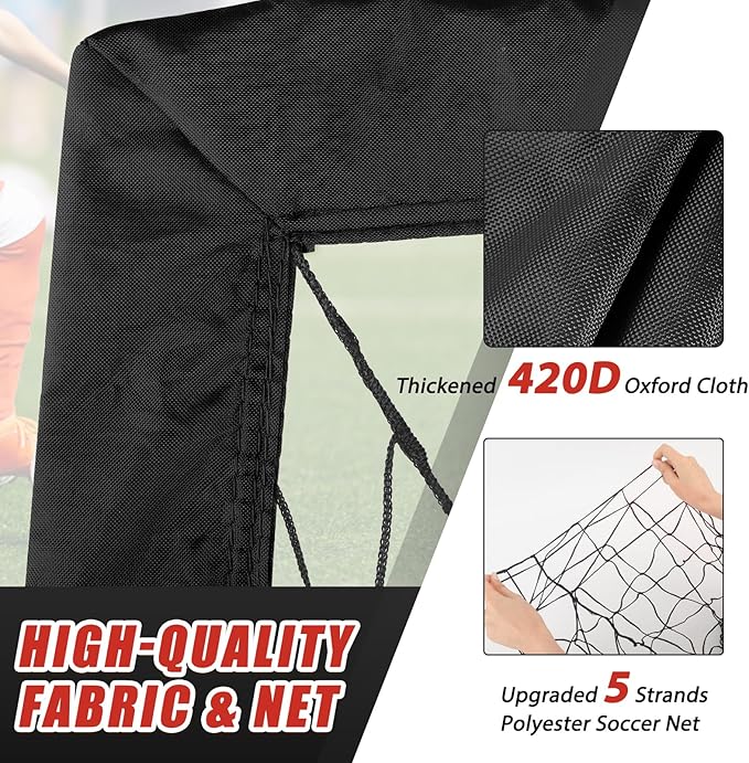 KTRIO Soccer Goal Soccer Net 6x4 ft