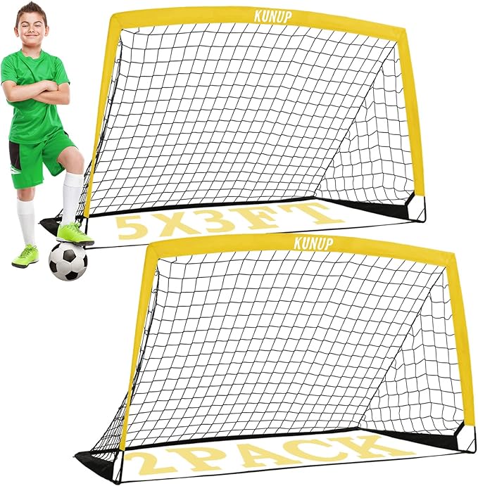 Kids Soccer Goals for Backyard 5×3, 6×4, 6×4, 9×5FT 9×5FT 2 2 Pieces