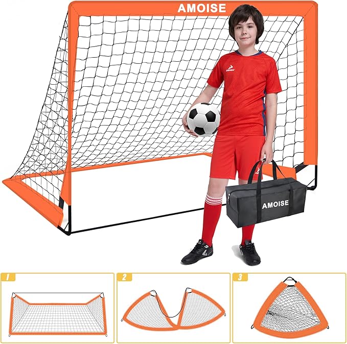 Kids Soccer Goals for Backyard Set of 2