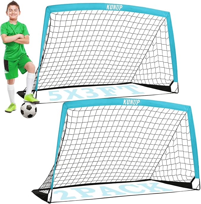 Kids Soccer Goals for Backyard 5×3, 6×4, 6×4, 9×5FT 9×5FT 2 2 Pieces