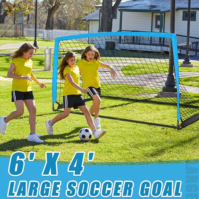 KTRIO Soccer Goal Soccer Net 6x4 ft