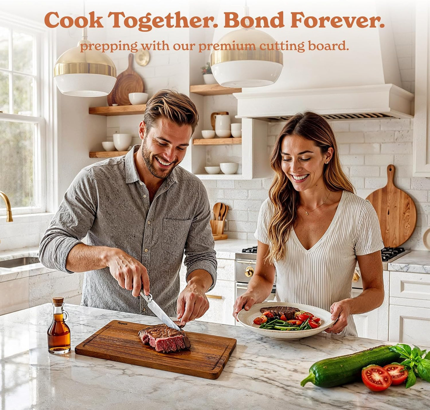 SMIRLY Walnut Wood Cutting Boards for Kitchen, Set of 3 with Holder Large - Small, Walnut Wooden Cutting Board Set with Deep Juice Grooves, Non Toxic Serving Tray, Perfect Mother's Day Gifts