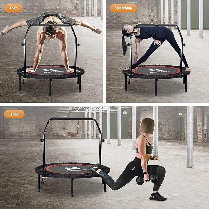 KENSONE 40"/48" Foldable Mini Trampoline 330/450 lbs