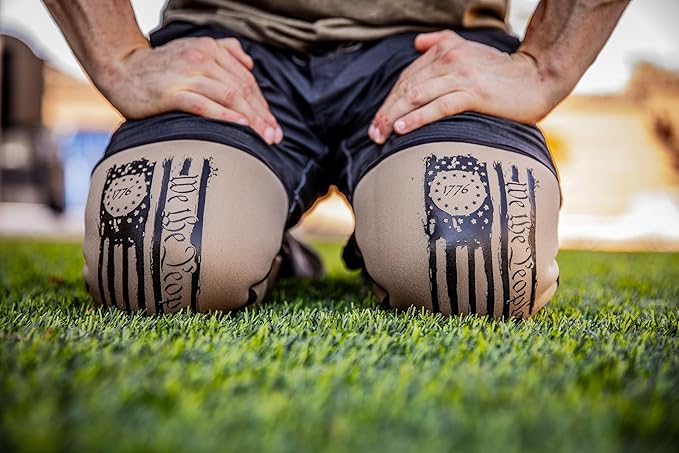 Knee Sleeves for Weightlifting & Powerlifting (7mm Pair) For Men & Women - Knee Wraps for Weight Lifting, Squats, Fitness, Gym Workout, Crossfit - IPF Approved Knee Compression Sleeve Support