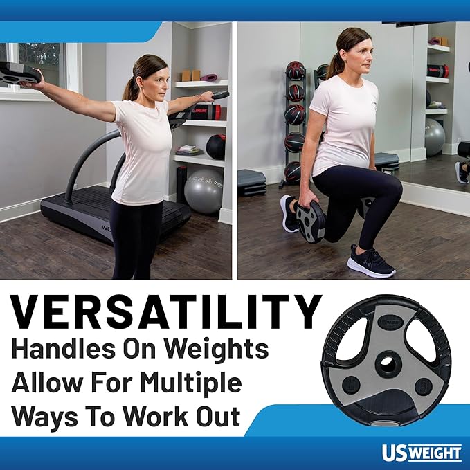 US Weight Barbell Weight Set for Home Gym 55†padded