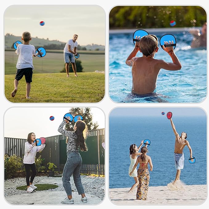 Kids Velcro Catching Balls Set - Toss and