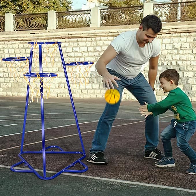 Kids Basketball Hoop Portable Basketball Stand with 4 3 Balls 3 Years
