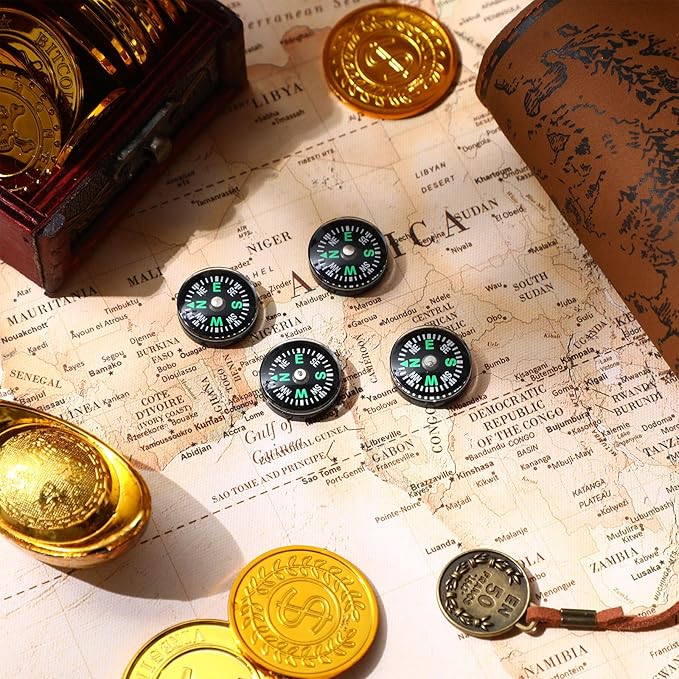Kanayu 200 Pcs 20 MM Mini Compass Pocket