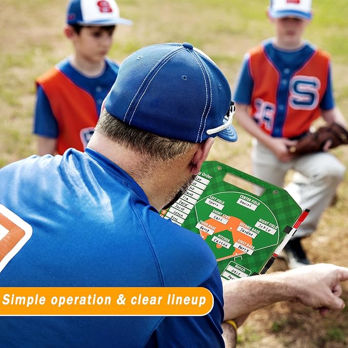 Magnetic Baseball Lineup Board,Baseball Lineup Cards Baseball Lineup 40 Sheets