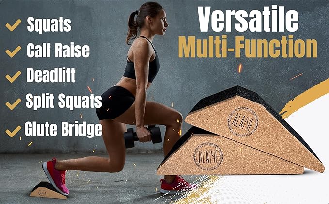 Squat Wedge Blocks (Set of 2) Γ’β¬β Non-Slip