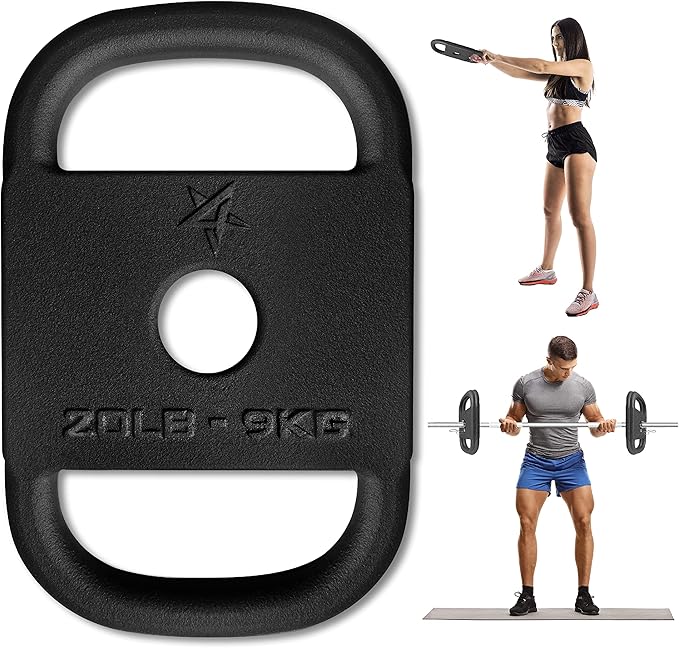 Yes4All 2-inch Cast Iron Olympic Weight Plate 3-in-1 Ruck