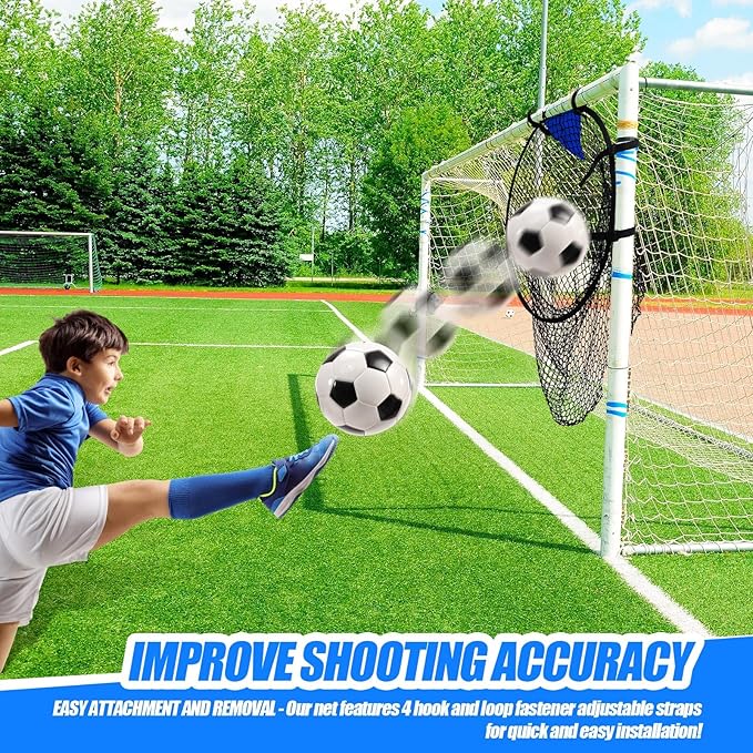Lenwen Soccer Training Net Corner Soccer Train Goal