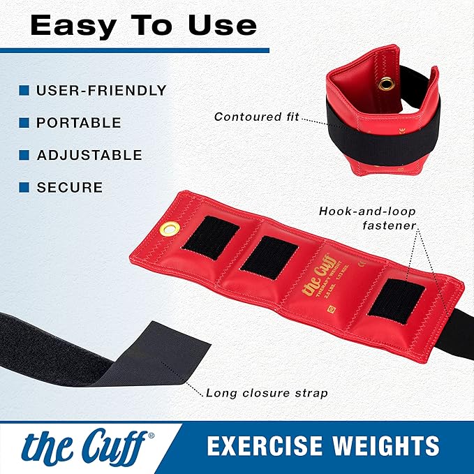Original Adjustable Ankle and Wrist Weight for Training 9 Piece (1 each: 1, 1.5, 1.5, 2, 2, 2.5, 2.5, 3, 3, 4, 4, 5, 5, 7.5, 7.5, 10 10 lb.)