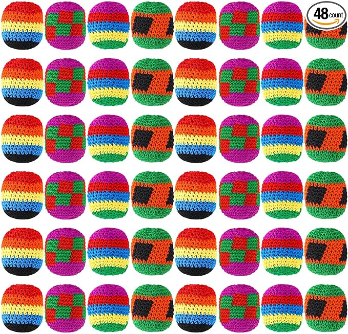 Knit Sack Balls for Kids Knitted Kickball Soft