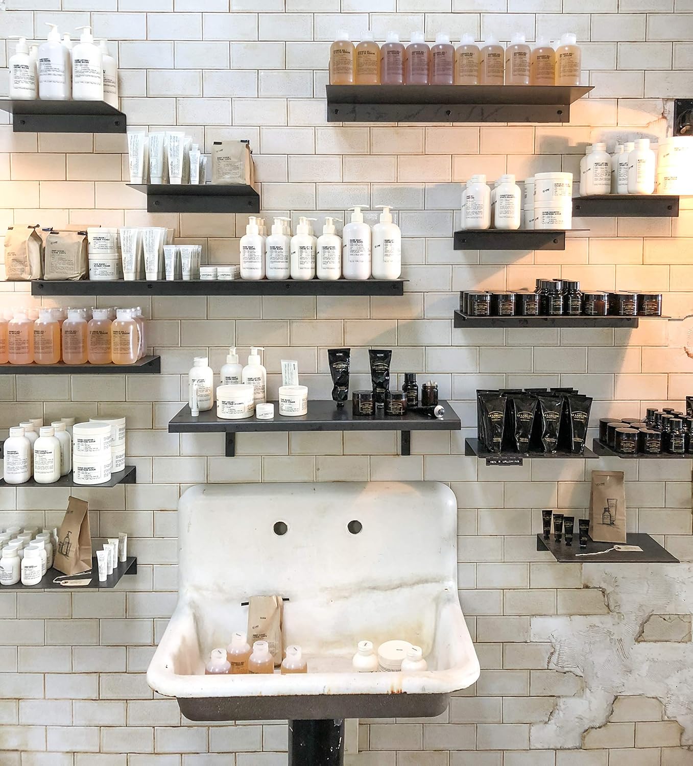 DIY CARTEL Made in USA Linear Floating Shelf - Forged Raw Steel - Industrial Heavy Duty Metal Wall Mounted Modern Rustic Farmhouse Designed Shelf (12-inch X 8-inch)