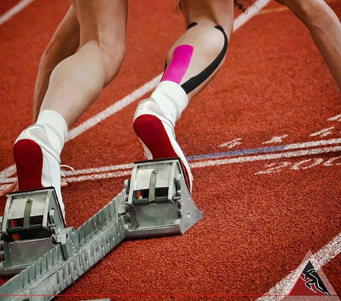 Kinesiology Tape Extra Wide 4" x 16.4' Roll - Supports Athletic Performance for Large Muscle Groups, Easy to Apply, Stays in Place for Days, Latex-Free, Waterproof