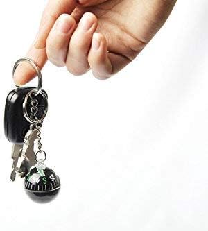 Ace Camp Munkees Ball Compass Keychain