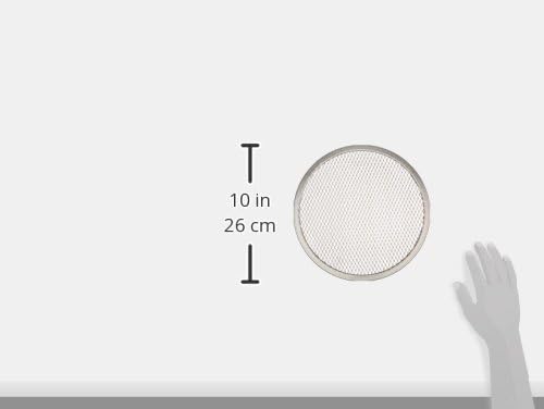 New Star Foodservice 50943 Restaurant-Grade Aluminum Pizza Baking Screen, Seamless, 10-Inch, Pack of 6