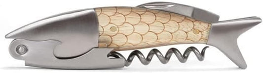 Unique Fish Corkscrew, Professional Waiters Corkscrew Wine Key Bottle Opener,Manual Wine Key for Servers, Waiters, Bartenders and Home Use