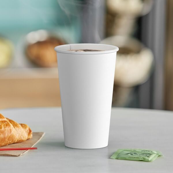 Siptown 16 oz 1000 Bulk Pack Disposable Paper Cups for Hot Drinks, Coffee, & Tea | Made in USA (16 oz - 1000 count)
