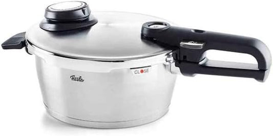 Fissler Vitavit Premium Pressure Cooker with Steamer Insert, 3.7 Quart