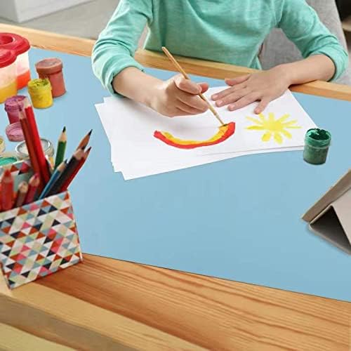 Large Silicone Heat Resistant Mat 78.7” x 15.7”, Nonslip Silicone Mats for Kitchen Counter, Countertop Protector, Nonstick Waterproof Craft Mat Table Placemat, Cyan