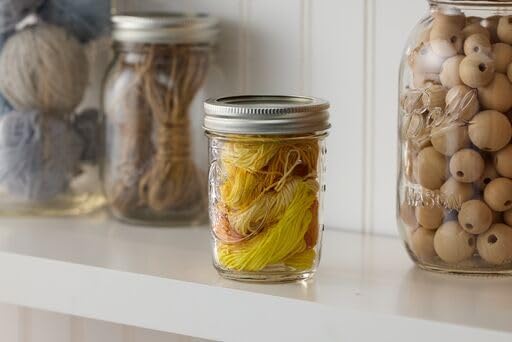 Ball Regular Mouth Glass Mason Jars with Lids and Bands, Used for Canning (Half Pint, 8 Ounce (Pack of 24))