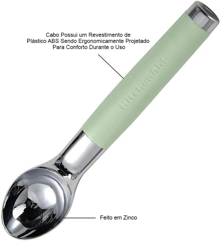 KitchenAid Classic Ice Cream Scoop, 8.6 inches, Pistachio