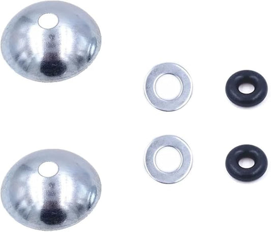 2 Set Gym Cable Ball Stopper Domed Washer Bowl Rubber Ring Kit Replacement Parts for Gym Machine Steel Wire End Connector Weight Lift Pulley System Rope Joint Terminals Fitness Equipment