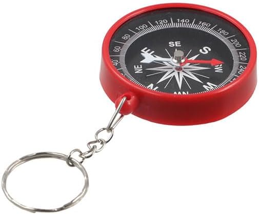6 Pcs Compass Keychain